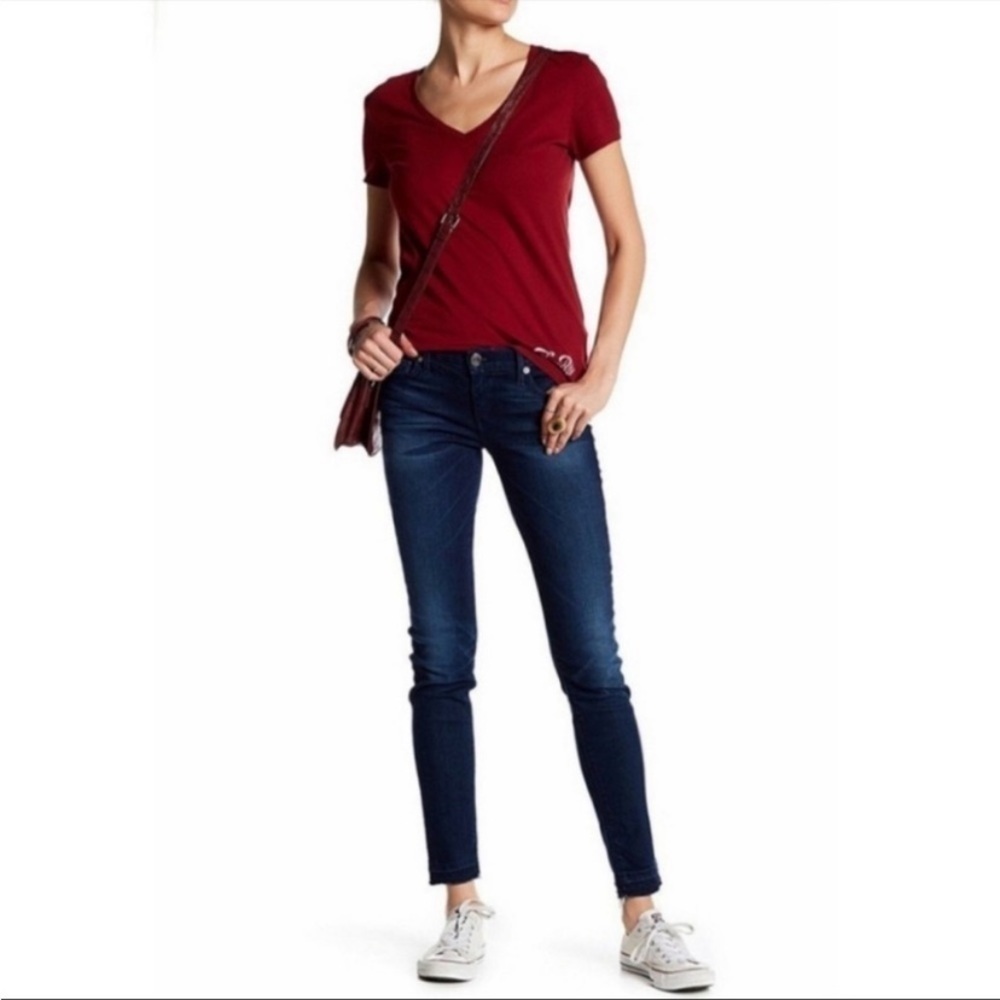 True Religion Casey Low Rise Super Skinny Leg Designer Denim Jeans